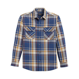 Beach Shack Shirt Navy Multi Plaid