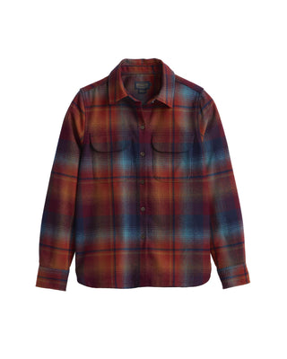 Women's Board Shirt Maroon Teal
