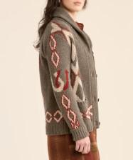 Heritage Cardigan Brown Mix Multi