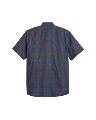 Men's Shoreline Short Sleeve Shirt Echo Bay Navy