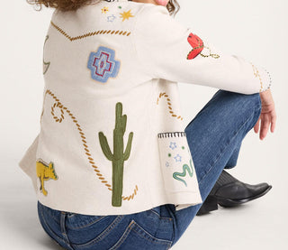 Pendleton Souvenir Cardigan Oatmeal Multi