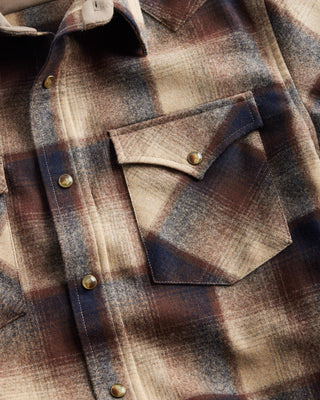 Trail Shirt Brown Navy Ombre
