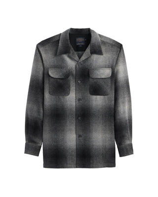 Men's Board Shirt Charcoal Ombre Plaid