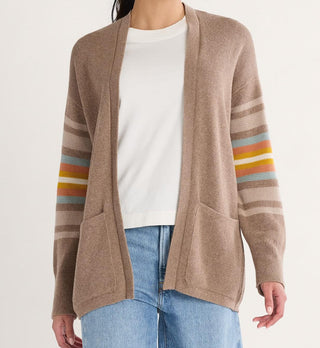 Sierra Springs Harding Cardigan Dark Taupe Heather