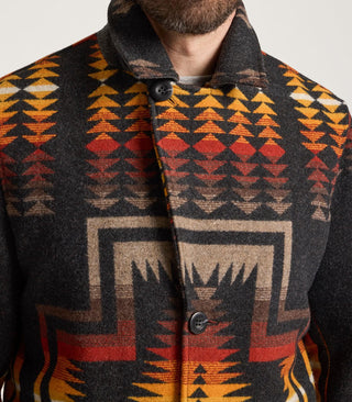 Heritage Coat Harding Black Taupe