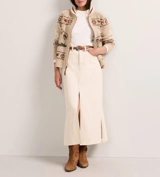 Women's Alpine Lambswool Zip-up Cardigan Oatmeal Heather