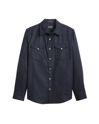 Men's Canyon Shirt Navy Black Mix In Regular & Tall
