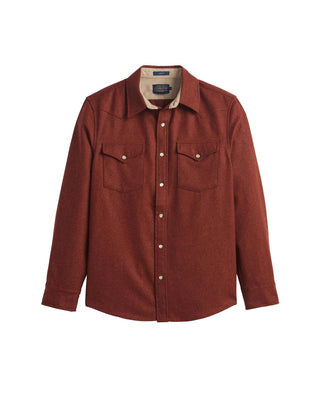 Men's Canyon Western Shirt Red Mix Large