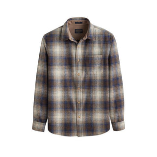 Lodge Shirt Blue/Taupe Mix