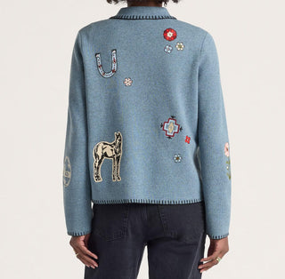 Pendleton Souvenir Cardigan Denim Heather