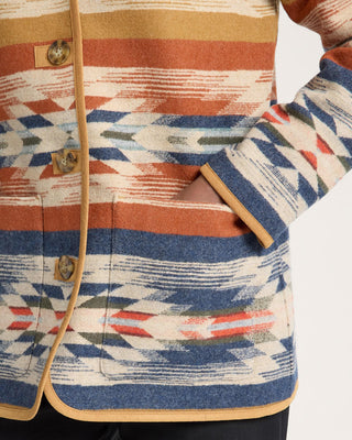 Reversible Wool Coat Wyeth Falls Tan