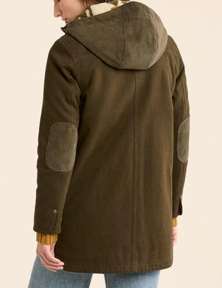 Cedar Creek Canvas Cord Trim Parka Dark Olive