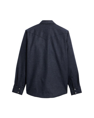 Men's Canyon Shirt Navy Black Mix In Regular & Tall
