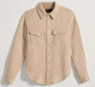 Wool Gambler Shirt Rose Texture Check