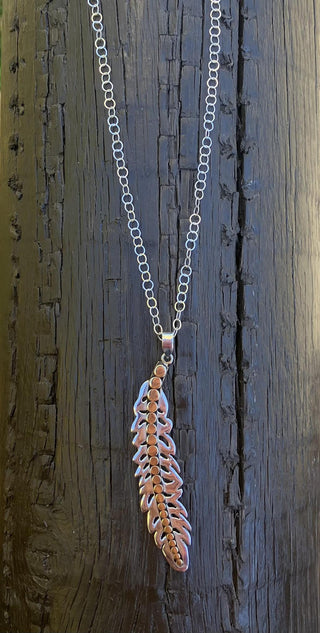 Kathy Kamei Feather Necklace / Final sale - No returns