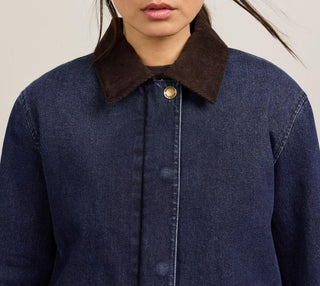 Women's Cascades Denim Barn Coat Dark Wash