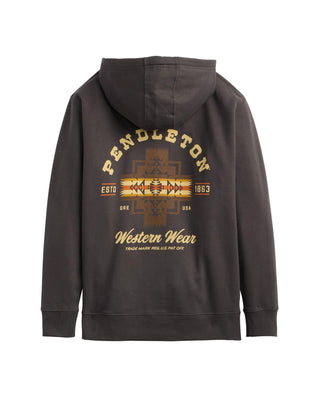 Men's Western Chief Joseph Graphic Hoodie Vintage Black Multi