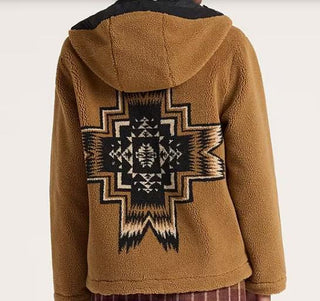 Women's Cottonwood Hooded Bomber Jacket Bronze Autumn Star