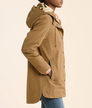 Cedar Creek Canvas Cord Trim Parka Saddle