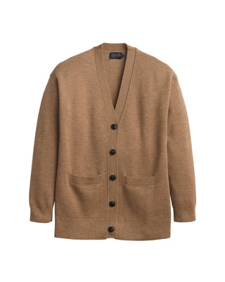 Women's Relaxed Merino Cardigan Camel