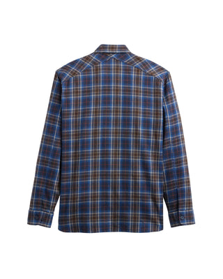 Fremont Flannel Shirt Navy Multi Plaid
