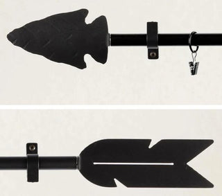 Blanket Display Rack With Finials and Hanging Hardware