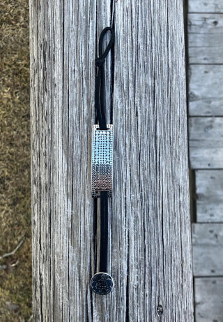 Kathy Kamei Silver Leather Bracelet