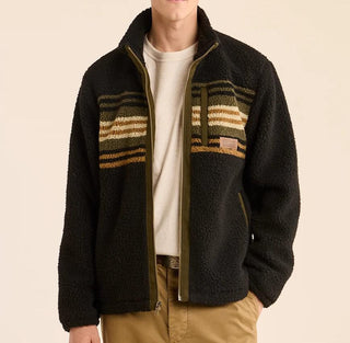 Tahuya Berber Jacket Olive Bronze Stripe