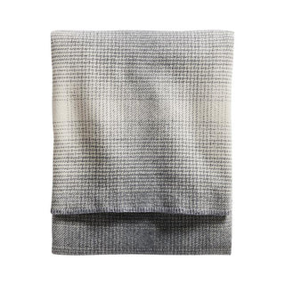 Eco-Wise Easy Care Twin Blanket Bone/Grey Mix Plaid