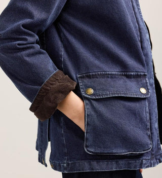 Women's Cascades Denim Barn Coat Dark Wash