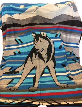 Animals of Yellowstone Series Wolf Blanket