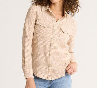 Wool Gambler Shirt Rose Texture Check