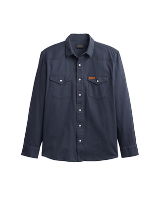Men's Dillon Western Twill Shirt Washed Blue