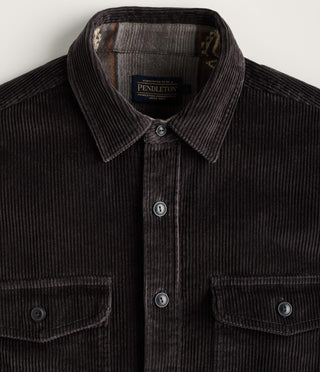 Belmont Corduroy Overshirt Charcoal