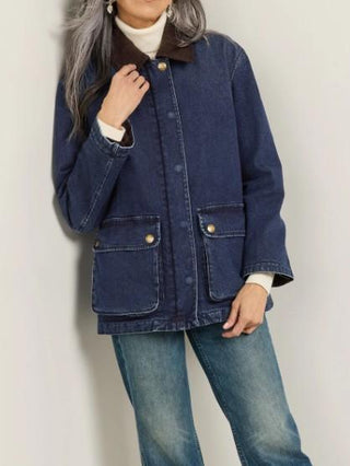 Women's Cascades Denim Barn Coat Dark Wash