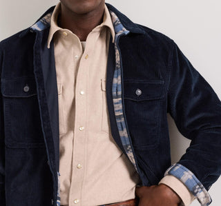 Men's Belmont Corduroy Shirt Navy/Painted Hills