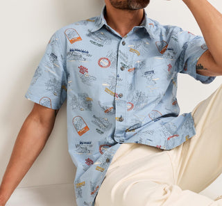 Men's Shoreline Shirt National Park Blue