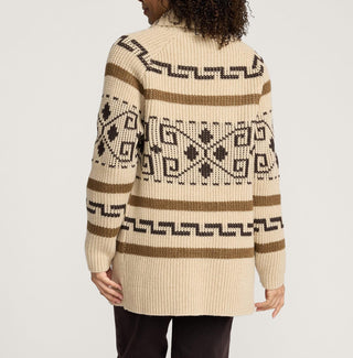 Woman's Westerley Long Sweater Tan/Brown