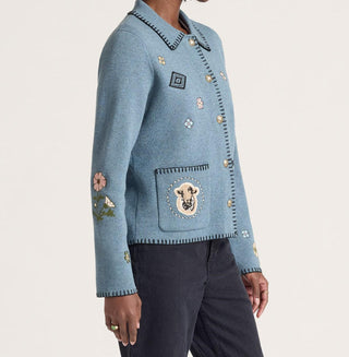 Pendleton Souvenir Cardigan Denim Heather
