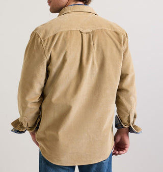 Men's Belmont Corduroy Shirt in Khaki/Lost Trail