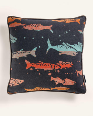 Salmon Run Pillow 18 x 18 inches