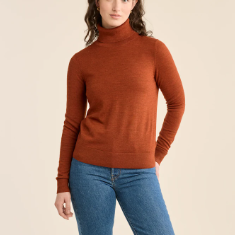 Merino Turtleneck Arabian Spice Heather