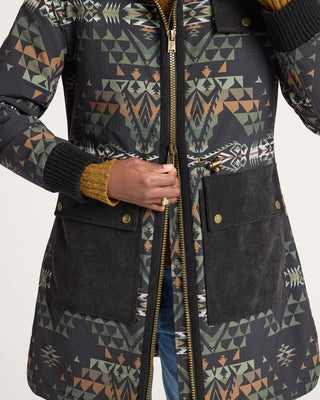 Powder River Corduroy Accent Anorak Silverbark
