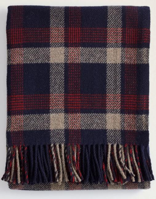 Washable EcoWise Throw Kelso Plaid Navy Jackson Hole Pendleton