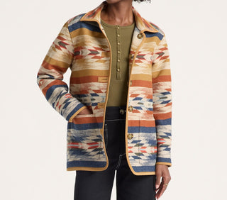 Reversible Wool Coat Wyeth Falls Tan