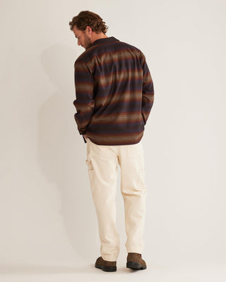 Stripe Board Shirt Brown Ombre Multi Stripe