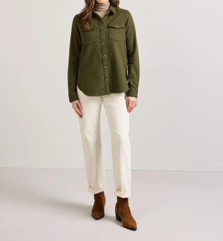 Women's Riley Flannel Shirt Dark Fir