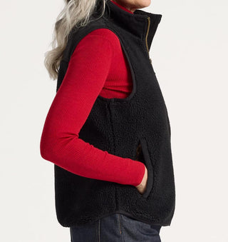 Laurel Zip Front Vest Black