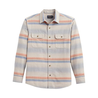 Beach Shack Shirt Natural Multi Stripe