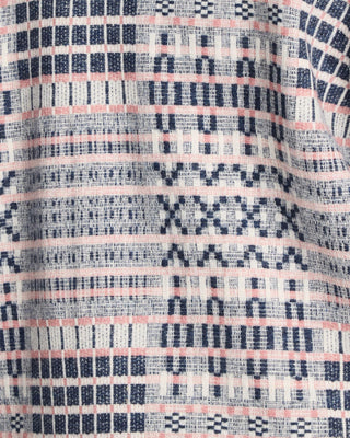 Textured Wool Shacket Navy / Pink Overshot